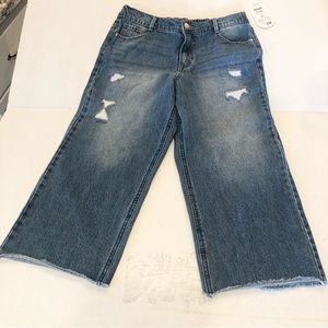 Wonder Nation Kids/Girls Distressed Jeans- (NWT) XL (14-16) Flared Bottoms